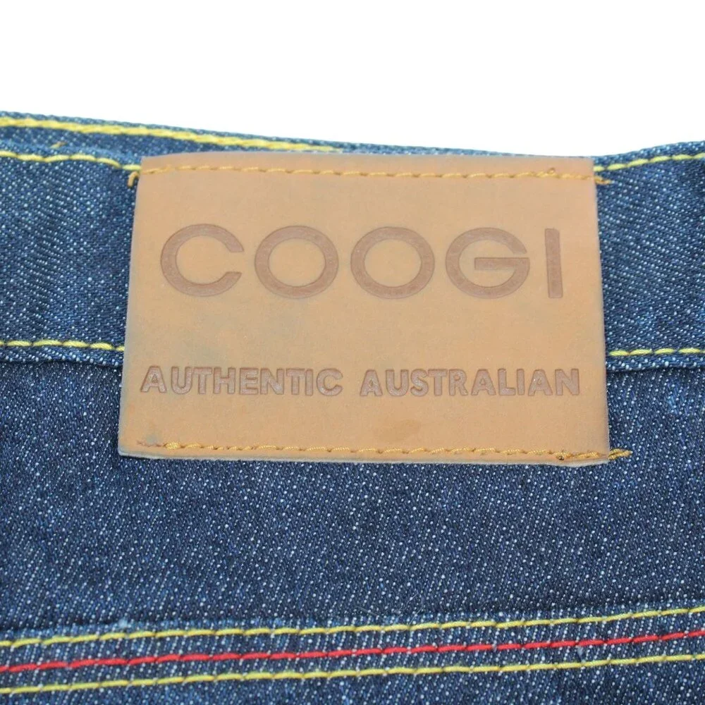 Vintage COOGI Sz 40X32 Y2K Embroidered Rainbow Colors Dk Wash Straight Leg Jeans - Picture 10 of 16